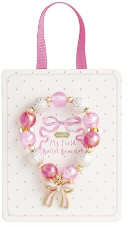 Mud Pie Girls Kids Ballet Bracelet, Light/Pastel Pink, 5 1/2 Dia
