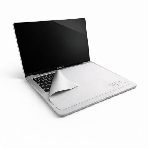 Partial Screen Keyboard Footprint Protector Kit for Laptop Keyboards and Displays - Microfiber Cleaning Cloth (34 x 22.5 cm) for MacBook Pro 15 16, Dell XPS, HP Envy & More