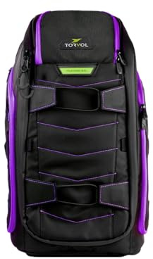 Torvol - Quad PITSTOP Backpack Pro V2, 30 l, Rucksack Drohne Fpv, Transport 4 Quads + Zubehör, Drohne dji Mini 4k, Akku dji mini 3, Laptop 15 Zoll, Schutzhülle, Schwarz & Violett