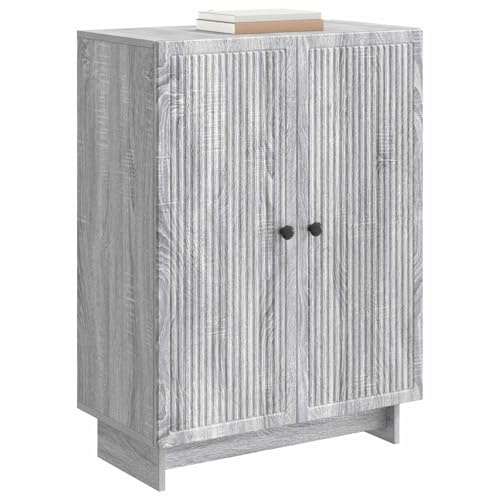 vidaXL Sideboard Graues Sonoma 66 x 34,5 x 90 cm Holzwerkstoff, Vintage Rechteckige Sideboard, Großzügiger Stauraum fürs Wohnzimmer, Modernes, Praktisches Mobiliar