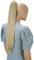 CAISHA 60cm Glatt Pferdeschwanz Mit Butterflyklammer Haarteil Zopf Hitzebeständig Haarverlängerung Hellblond H609