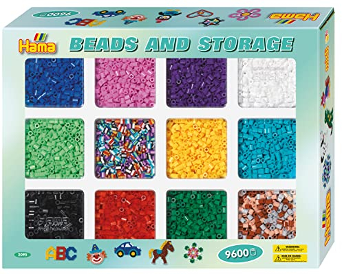 Hama-Sortierbox mit ca. 9.600 Perlen