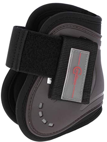 Covalliero 3211620 Streichkappen Tecair Paarweise Braun, Cob
