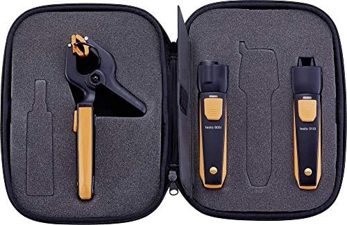 Testo Smart Probes - Heizungs-Set, Schwarz/Orange, 25 x 18 x 7 cm