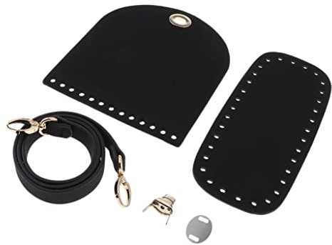 Hellery Einlegeboden Taschenboden Tascheneinlegeboden mit Taschenzubehör zum Nähen und Häkeln für Taschen-Herstellung - Schwarz