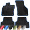 moto-MOLTICO Fußmatten Auto - Velours Autoteppiche passend für VW Bora Golf IV (1997-2005) - 4-teiliges Set - Schwarze Automatten mit Blauen Ziernähten