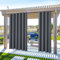 Rideaux d'extérieur Imperméables - Rideau Pergola Extérieur pour Terrasse, Balcon & Jardin, UV Résistant Protection solaire et protection de la vie privée (Gris foncé, 2 PCS / 132 X 275 CM)