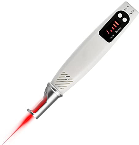 DEHOAD Dot Mole Removal Picosecond Pen, Tattoo Entferner Laser Stift Mole Dark Spot Eyebrow Pigment Laser Acne Treatment Machine,Red Light