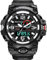 Fomtty Orologi Militari Uomo, Orologio da Uomo Analogico e Digitale, Orologio Sportivo, Impermeabile Orologio LED con Cronometro Digitale Orologio Luxury Casual Wristwatch (Argento Nero)