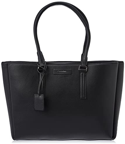 Calvin Klein Damen Dressed Slim Tote K60K609623 Tragetasche, Schwarz (Ck Black)