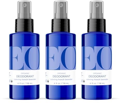 EO Organic Lavender Deodorant Spray, Aluminum Free, 4 oz 3-Pack