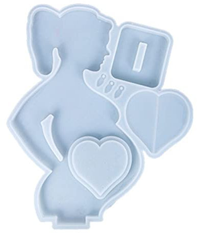 Silikonform zum Muttertag, Silikonform für schwangeren Bauch, Silikonform zum Muttertag, Bilderrahmen, Harzform für Heimdekoration