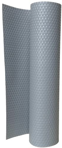 workingHOUSE Brise-Vue de Balcon en Polyrotin Rouleau de Brise Hauteur 120 cm - Vue pour Terrasse, Balustrade et Balcon - Brise-Vue d'Extérieur Résistant aux Intempéries - Gris Clair