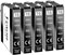 Veson 16XL Schwarz Druckerpatronen Kompatible mit Epson 16 XL Patronen für Epson Workforce WF-2010 WF-2510 WF-2520 WF-2530 WF-2540 WF-2630 WF-2650 WF-2660 WF-2750 WF-2760 (5 Schwarz)
