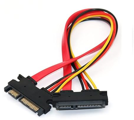 Cavo di prolunga SATA a 22 pin (7+15) maschio a femmina, cavo di prolunga Sata (50 cm)