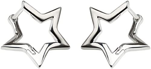 fdsmall Stern Ohrringe zierlich Minimalist Silber Tiny Star Stud Ohrringe Hypoallergene Zirkonia Nette Hoop Ohrringe Stud Ohrringe Schmuck Geschenke für Mädchen und Frauen (Silver)