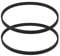 SG Store 2PCS Rubber Drive Belt Compatible with Makita 9910 9911 Sander Replacement Closed Loop Belt 6mm Width 300mm Circumference 3mm Tooth Pitch Black 300-3M-6