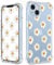 COBATREE for iPhone 14 Phone Case, Clear Case with Small Daisy for iPhone 14 Case Bumper Protective Shockproof Soft Cover Case for iPhone 14 6.1”-Small Daisy