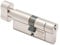 Sterling Int Ext BS1 ETN4555 Thumbturn Door Cylinder, Satin Nickel, Internal 50mm External 40mm (90mm Total)