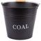 1 cubo de carbón de hierro fundido negro de 12 L, para chimenea, leña, quemador de cenizas, compañero de almacenamiento Blackspur