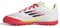 adidas F50 Club Football Boots Turf Kids Fußballschuhe, Cloud White/Core Black/Solar Yellow, 21 EU