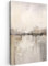 MuchoWow© Leinwand Bilder Groß 80x120 cm XXL Wanddeko Wohnzimmer Aesthetic Room Decor Deko Zimmer Wandbilder Modern Bild auf Leinwand Moderne Kunst - Abstrakt - Beige
