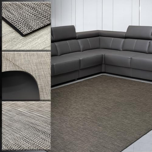 Tadi & Imperio1979 Tappeto Vinilico Intrecciato per Soggiorno e Cucina - Lavabile, Esterno, Corridoio - 100 x 150 cm