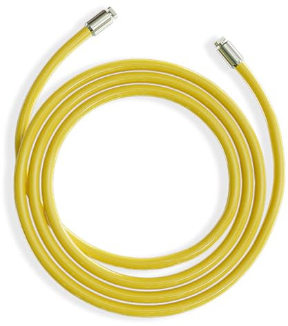 Mogold Weighted Jump Ropes - 1LB 2LB Ropes Cables- Replacement Ropes Cords- PVC Coated Steel Wire Ropes (1LB Yellow, XL - 9'6(User Height 6'0 +))