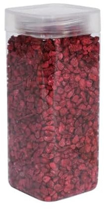 1Buy UK 900g of New Assorted Natural Decorative Stones Pebbles Craft Table Decoration Pot Vase Fillers Garden Weddings Rocks Aquarium (Dark Red)