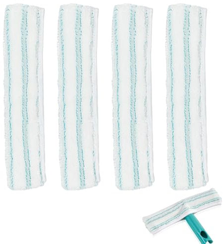 Window Vacuum Cleaner Replacement Cover for Leifheit Window Vacuum Cleaner Accessories Replacement Microfibre Mop Cover Compatible with Leifheit Window Washer M Pack of 4