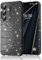 Eherui Custodia per Samsung Galaxy S24 FE 5G con glitter, in silicone e TPU, anti-impronte, resistente agli urti, sottile, antigraffio e custodia protettiva per Samsung S24 FE, colore nero
