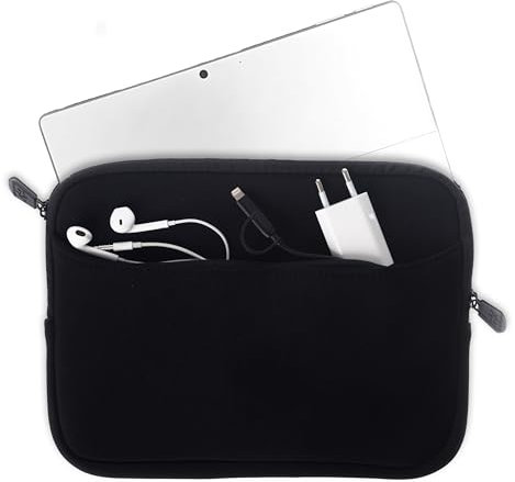 honju Darkroom Microsoft Surface Go/Surface Go 2 / Surface Go 3 / Surface Go 4 Tasche (Neopren Sleeve mit großem Außenfach, Mikrofaser Innenseite, Leichtgängiger Reißverschluss)
