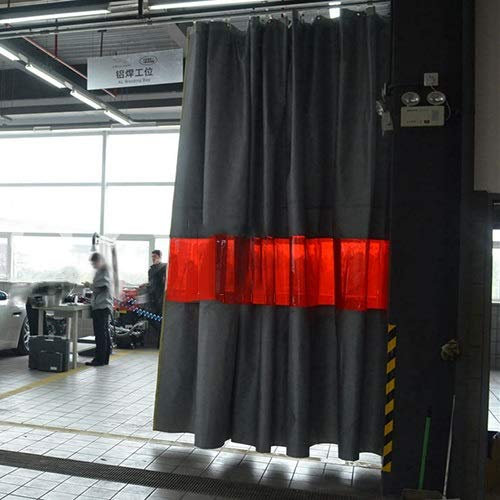 Heavy Duty Flame Retardant Silicone Coated Welding Curtain 650gsm Thick Fiberglass Welding Shield up to 1000°F Weld Blanket for Welders and Cutters (1.7x2.5m)