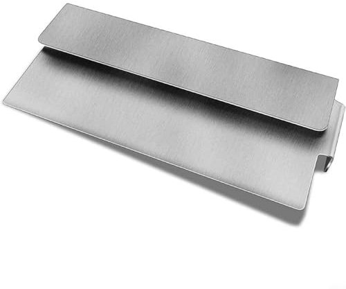 Sileduove Bandeja de grasa de acero inoxidable de repuesto para puertas de barbacoa, fácil de limpiar, larga duración, 5.5 x 2.38 pulgadas