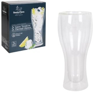 Set de Vasos Inde Santa Clara Vidrio de Borosilicato 400 ml 2 Piezas - Marca: Inde - EAN: 8435476259690