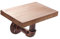 MAGICLULU Vintage Wandregal Aus Schmiedeeisen Und Holz Dekoratives Wandbehang Mit Retro Rahmen Zufällige Holzfarbe Und Struktur Für Stilvolle Inneneinrichtung