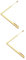 SHINEOFI 2 Pièces Baguette de Radiesthésie Cuivre Portable Tige de Divination pour Détection Eau Outil de Géobiologie
