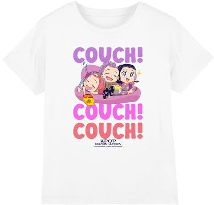 Kpop Demon Hunters Unisex Kids Kpop Demon Hunters - Huntrix Couch Couch Couch Kids T Shirt T-Shirt (Pack of 1)