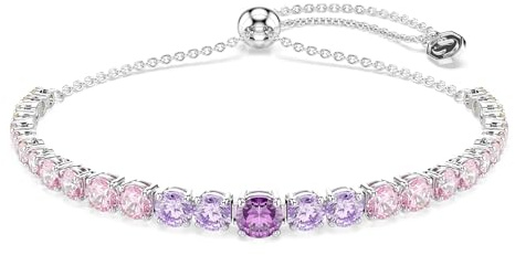 Swarovski Matrix Kollektion, Farbverlauf von Rundschliffen, Mehrfarbig, Rhodiniert
