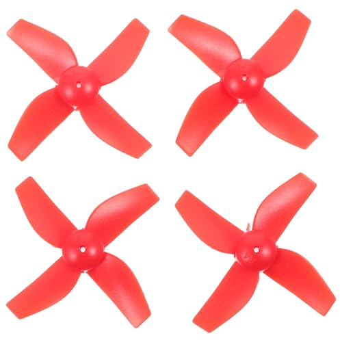 POPETPOP 4 Stück Kleiner-4-blatt Quadcopter Propeller Kunststoff Ersatzteile Kompatibel mit H36 E010 Drohne für Reparatur und Flugstabilität