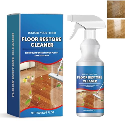 Floor Restorer & Cleaner -Formula to Clean, Condition, Polish, Protect & Shine Hardwood, Laminate, Tile, Vinyl, Bamboo & Stone Floors (1PC)