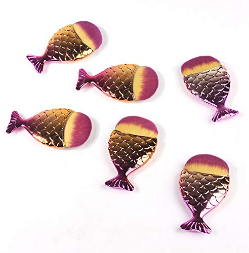 ZASCHMOY Brosse à Ongles Multifonctionnelle en Queue de Poisson, Brosse de Nettoyage des Ongles, Pinceau de beauté et de Maquillage, Adaptée au Nettoyage des et à l'application du Maquillage,