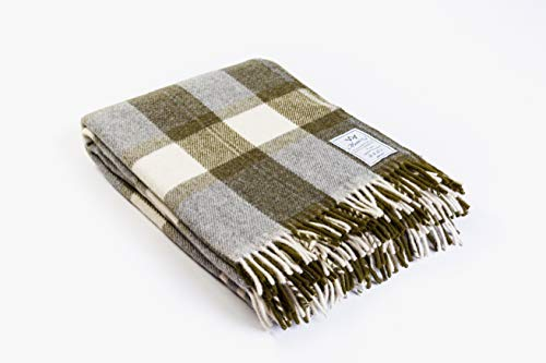 Merino Schafwolldecke/Kuscheldecke, Decke 100% Sale Merino Wolle - Lammwolle Schafwolle Merinowolle Wolle Decke 160 x 200 cm (Peach)