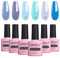 AIMEILI UV LED Gellack mehrfarbig ablösbarer Gel Nagellack Set Gel Nail Polish Kit - 6 x 10ml - Set Nummer 32
