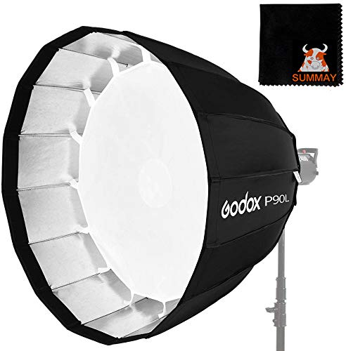 GODOX 90cm Deep Softbox P90L Bowens Mount für Studio Monolight Flash Light (P90L)