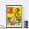 Nacnic Vintage Poster. Vintage Film Poster der Angriff der riesigen Frau. A4-Größe mit Rahmen