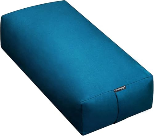 Sunshine Yoga Firm Large Yoga Bolster, 24x12x6in, Oceanside