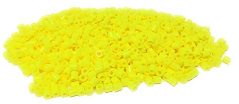 WS UK 1000 Pack Fuse Beads 5mm Midi - works like Hama Beads [Yellow]