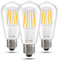DoRight 12V LED ST64 E27 Schraubbirne, 4W Niederspannung E27 Glühlampen AC/DC 12-36V Antik Retro LED Lichter 40W Äquivalent, Warmweiß 2700K für Wohnmobil, Marine (3er Pack)