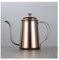 caihuashopping Coffee Pot Coffee Kettle 650ml Pour Over Coffee Tea Pot Swan Long Neck Drip Kettle Stainless Steel Non-stick Thin Mouth Gooseneck Drip Kettle Coffee Pots (Color : Rose Gold)